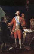 Francisco Goya Portrait of the Count of Floridablance and Goya oil on canvas
